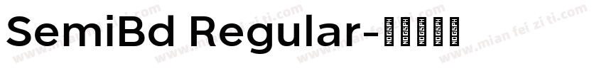 SemiBd Regular字体转换
